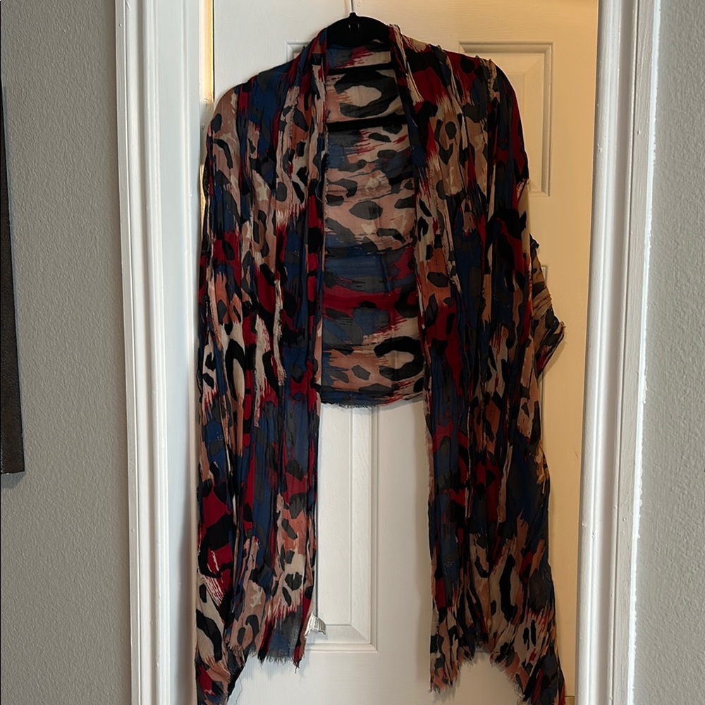 Diane Von Furstenberg Multicolor Patterned Shawl